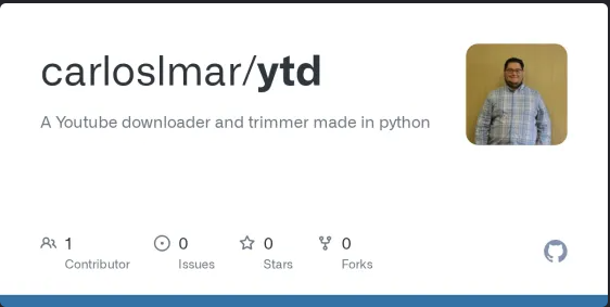 ytd - Python Youtube downloader and trimmer